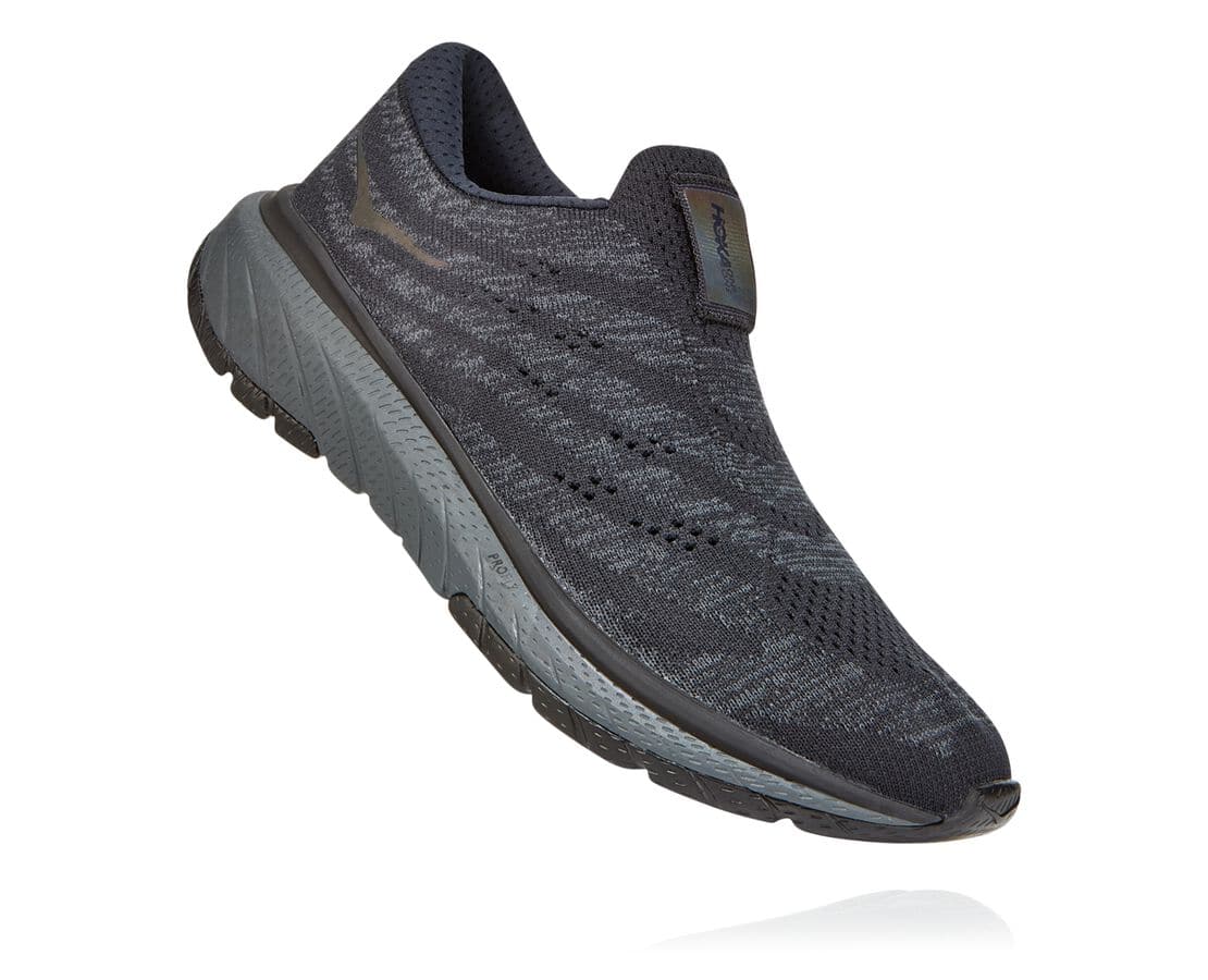 Hoka One One Cavu 3 Slip Philippines - Women's Road Running Shoes - Black / Dark Grey | DW7915438